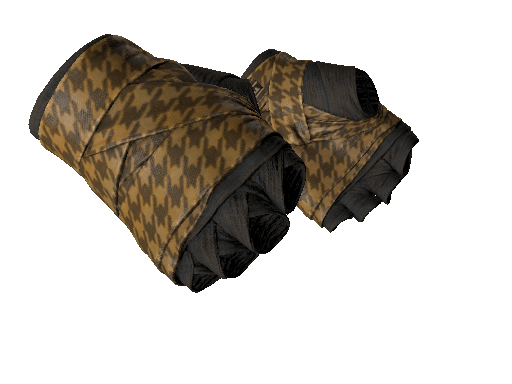 Leather Handwraps Handwrap Fabric Houndstooth Orange Light .