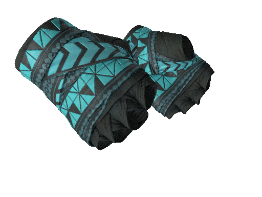 Leather Handwraps Handwrap Leathery Fabric Geometric Blue Light .
