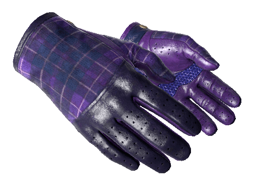 Slick Gloves Slick Plaid Purple Light .