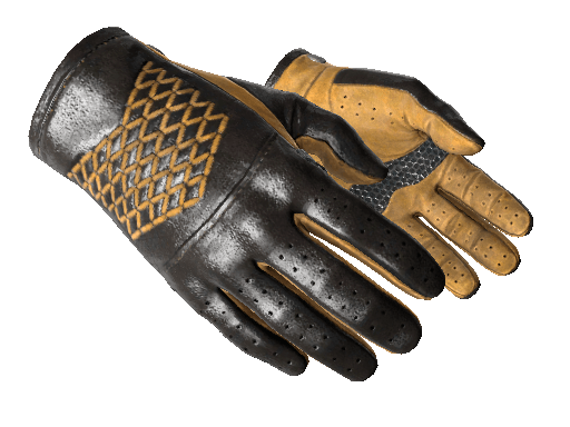 Slick Gloves Slick Stitched Black Orange Light .