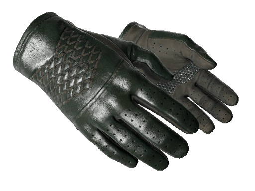 Slick Gloves Slick Stitched Green Grey Light .