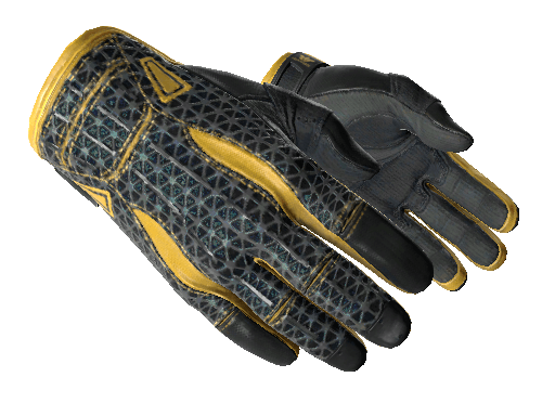 Sporty Gloves Sporty Black Webbing Yellow Light .