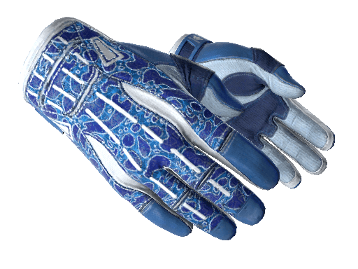 Sporty Gloves Sporty Poison Frog Blue White Light .
