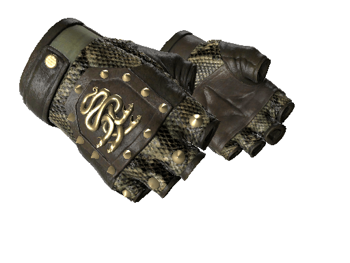 Studded Hydra Gloves Bloodhound Hydra Snakeskin Brass Light .